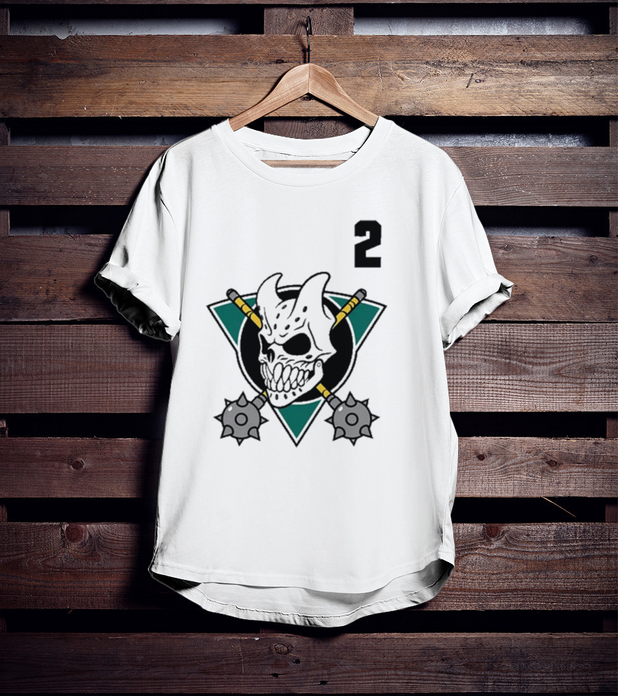Firstblood Slaughter To Prevail Hockey Skull Maces Triangle Number 2 T-Shirt