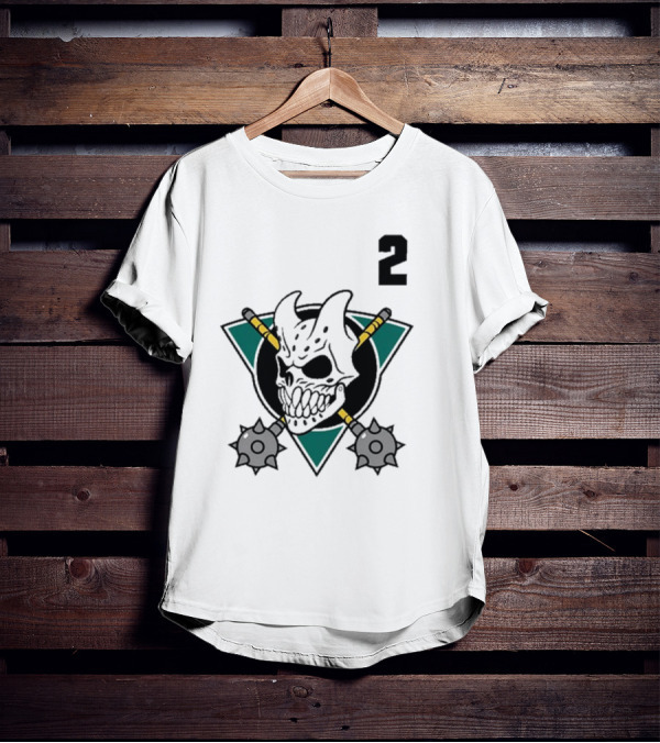 Firstblood Slaughter To Prevail Hockey Skull Maces Triangle Number 2 T-Shirt