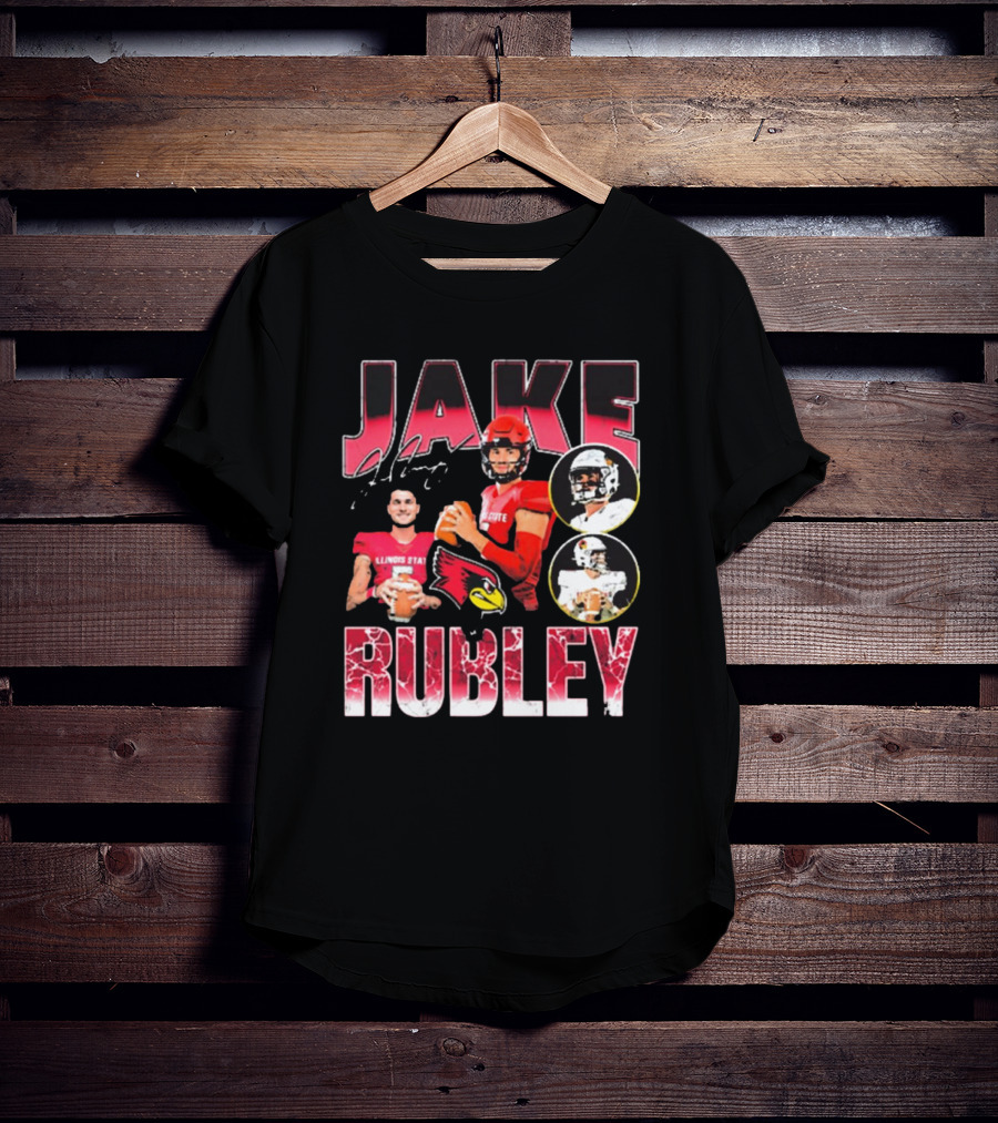 Jake Rubley Illinois State Redbirds Football 90s T-Shirt