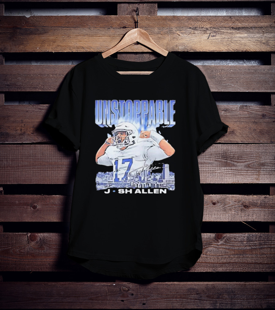Buffalo Bills NFL Football Josh Allen Unstoppable Vintage 17 T-Shirt