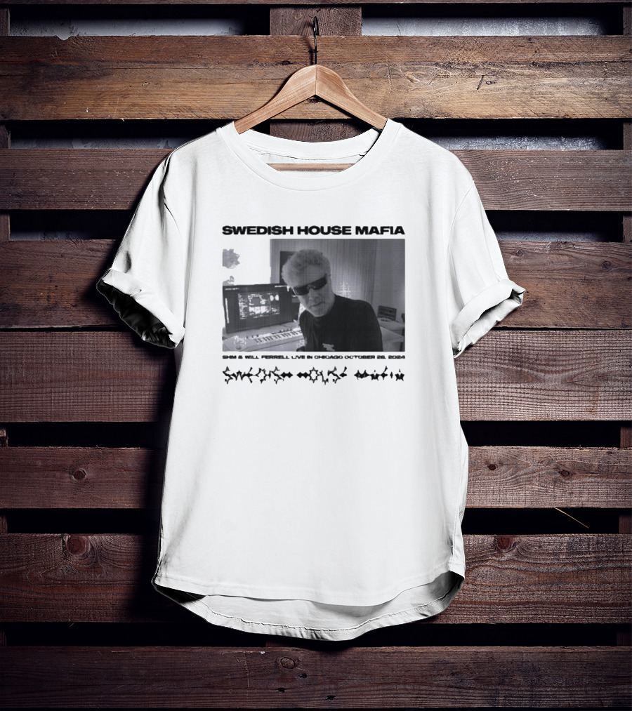 SWEDISH HOUSE MAFIA X WILL FERRELL Music Collaboration AI T-Shirt