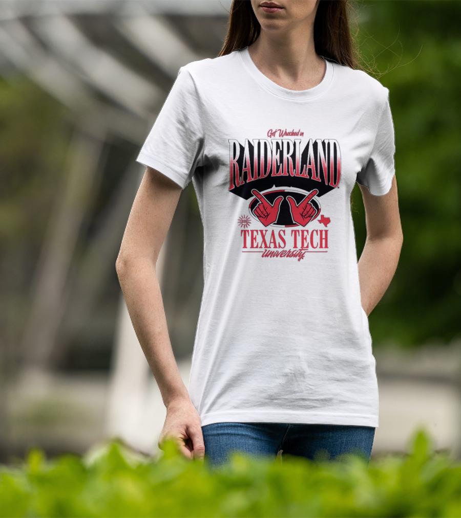 Get Wrecked In Raiderland Texas Tech University Texas 806 T-Shirt