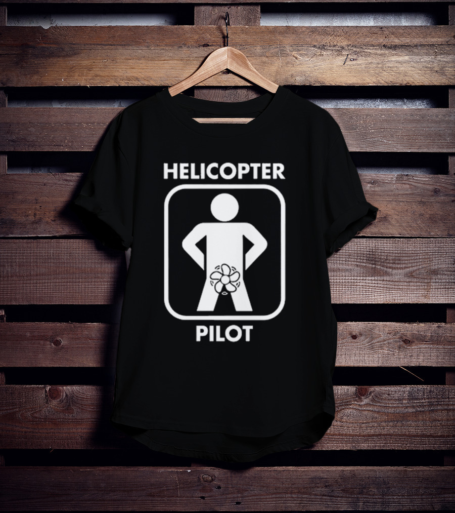 HELICOPTER PILOT FIGURE WITH PROP T-Shirt