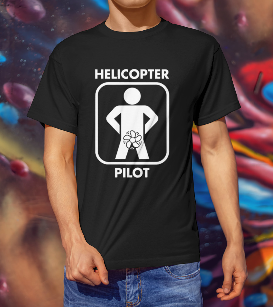 HELICOPTER PILOT FIGURE WITH PROP T-Shirt