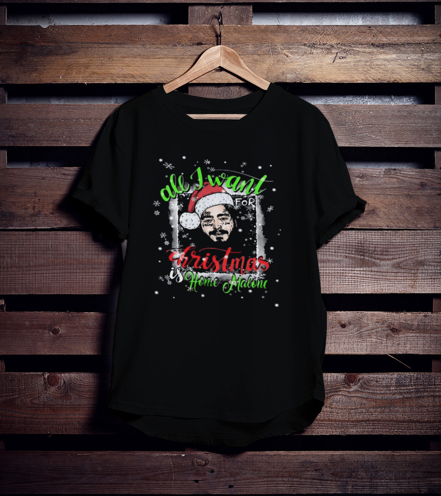 All I Want For Christmas Is Home Alone Malone T-Shirt