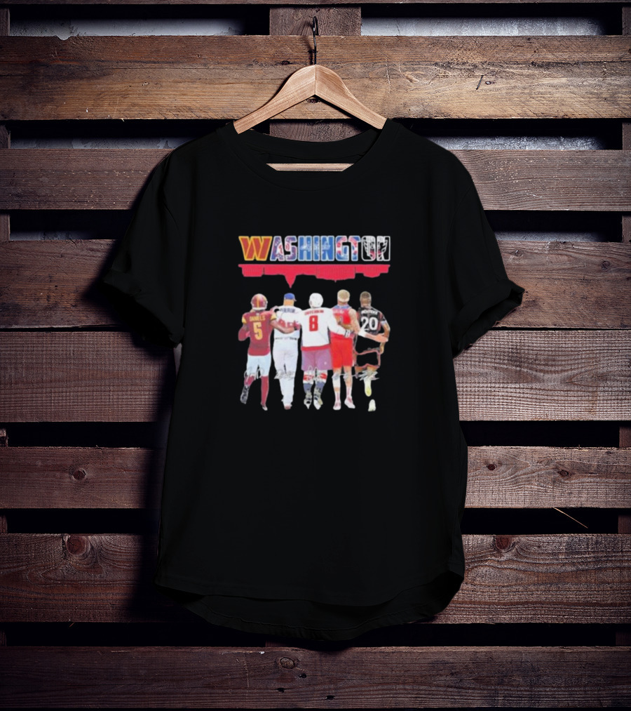 Washington Signatures Daniels Corbin Ovechkin Kuzma Benteke T-Shirt