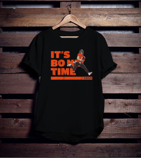 It's Bo Nix Time NFLPA Football Action T-Shirt