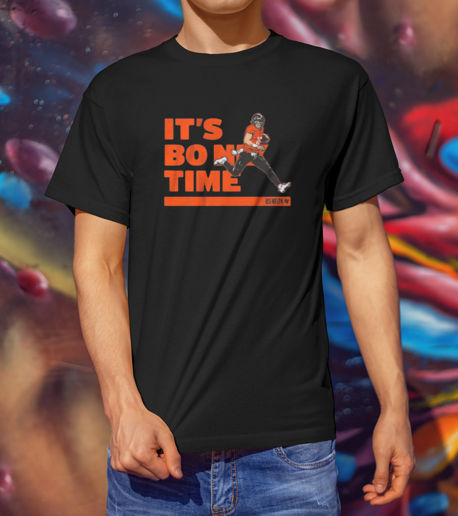 It's Bo Nix Time NFLPA Football Action T-Shirt