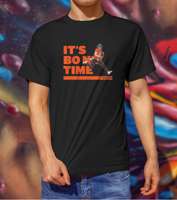 It's Bo Nix Time NFLPA Football Action T-Shirt