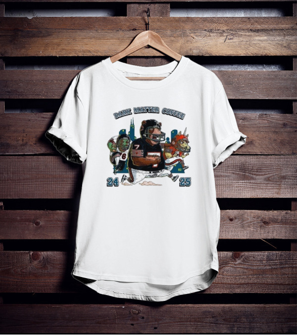 Dark Matter Coffee Da Beans 24 25 Football Monsters T-Shirt