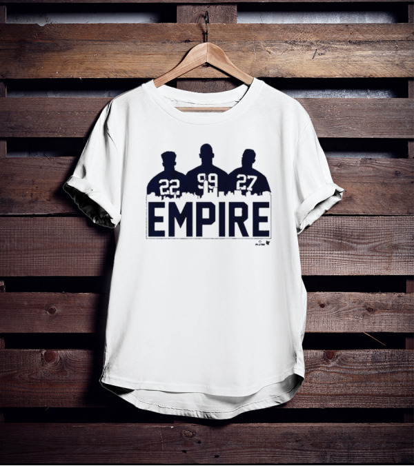 New York Yankees MLB Empire Juan Soto Aaron Judge Giancarlo Stanton 22 99 27 T-Shirt