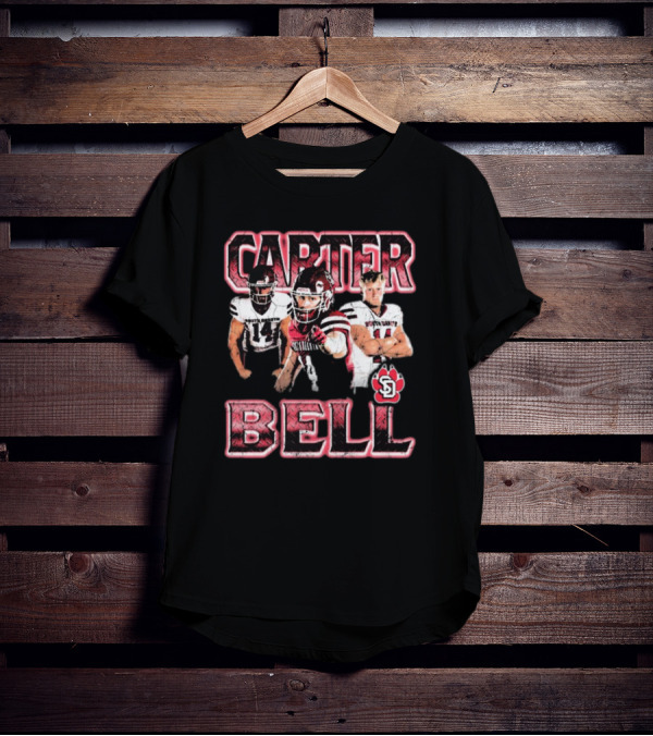 Carter Bell South Dakota Coyotes Football SD Logo 90s Players T-Shirt