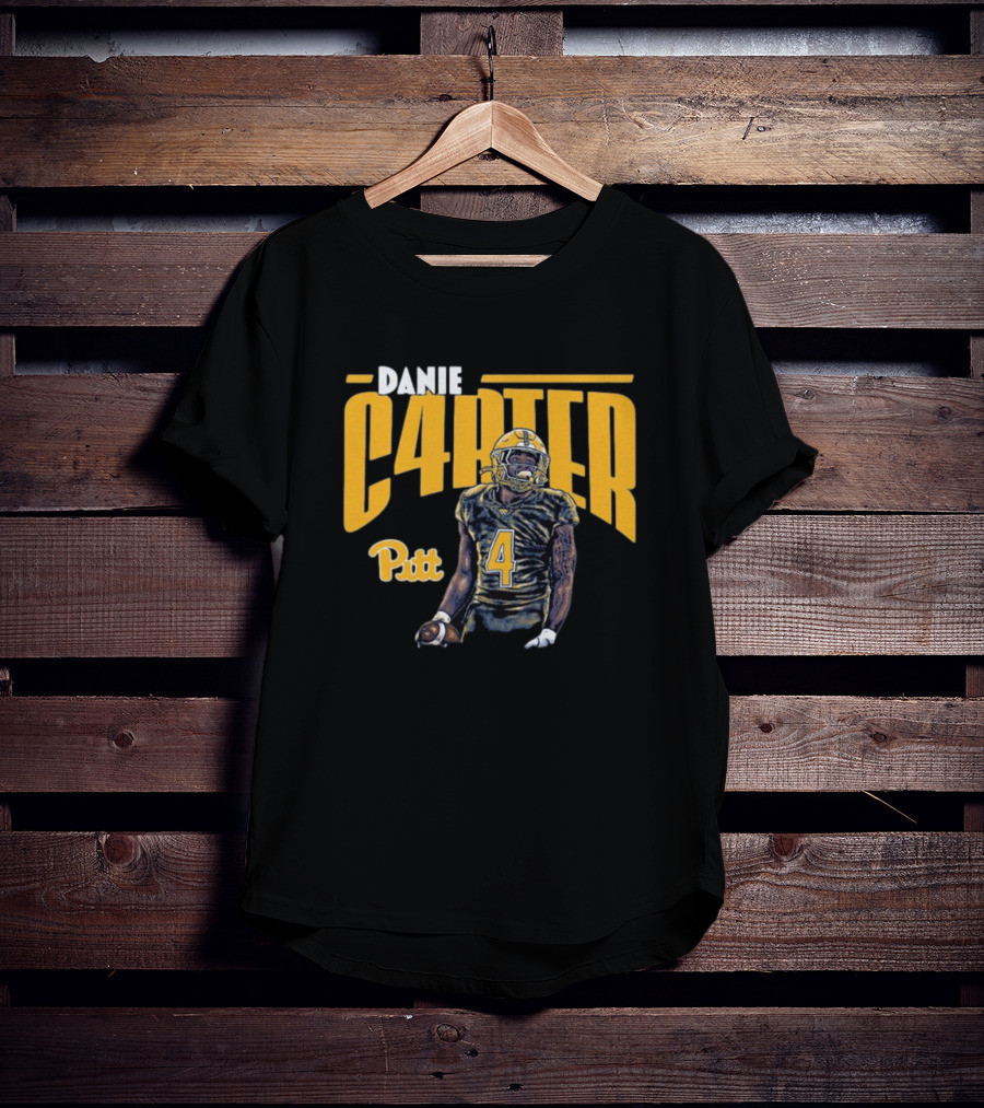 Daniel Carter C4RTER Pitt Panthers Football Player Sports T-Shirt