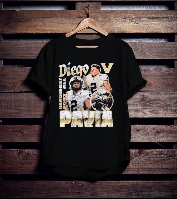 Diego Pavia Vanderbilt Football Vintage Look T-Shirt