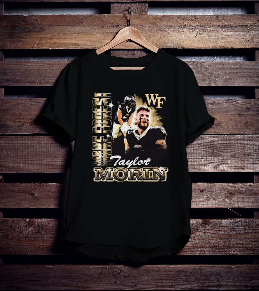 Taylor Morin Wake Forest WF 90s Retro Football Champion T-Shirt