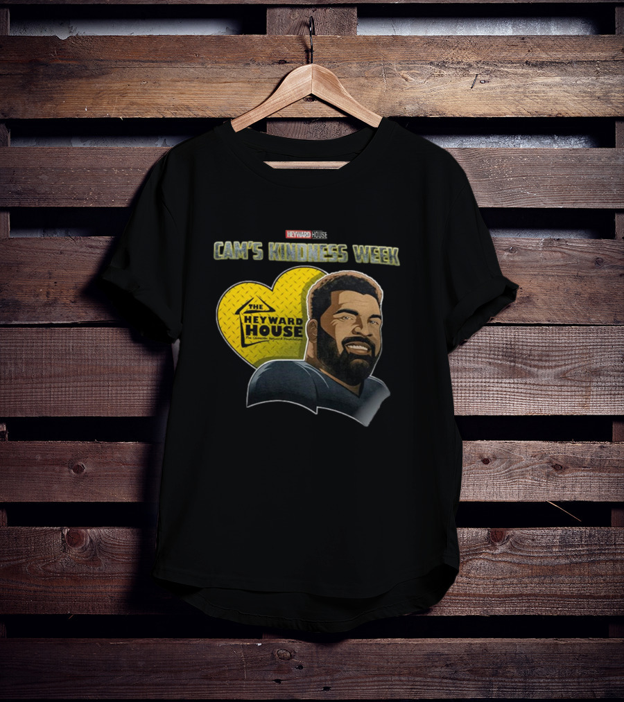 The Heyward House Cam’s Kindness Week Cam Heyward Caricature Pittsburgh Steelers NFL Heart T-Shirt