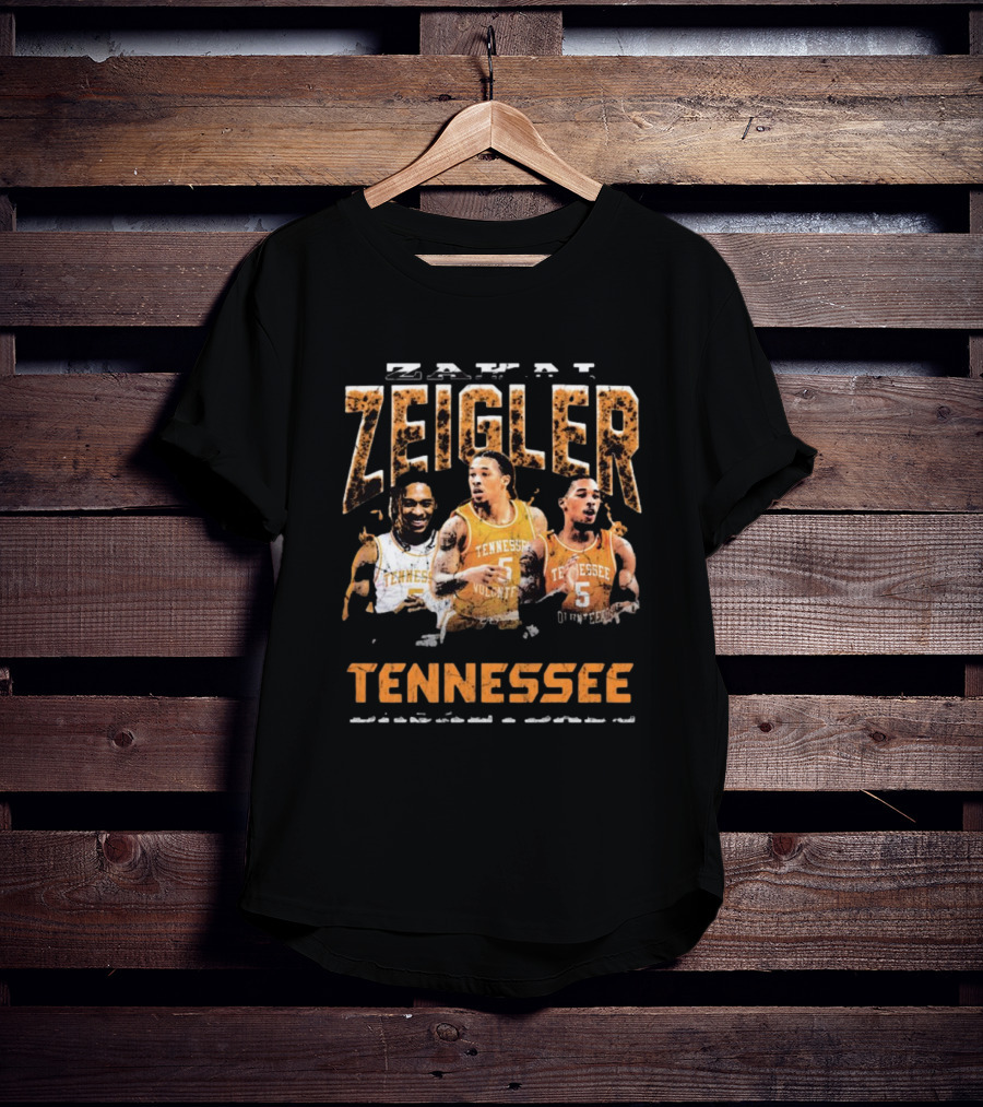 Zakai Zeigler Tennessee Volunteers Basketball Retro Style 90s T-Shirt