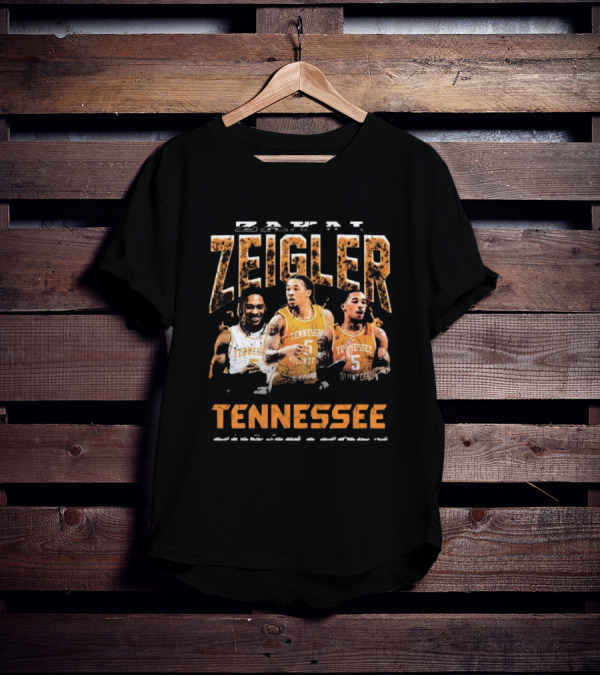 Zakai Zeigler Tennessee Volunteers Basketball Retro Style 90s T-Shirt