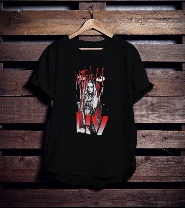 Watch Me Liv Red Spray WWE Ripple Junction Liv Morgan T-Shirt