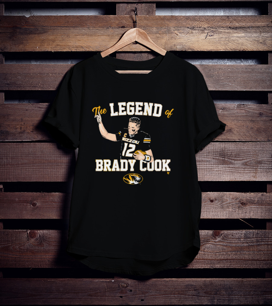 The Legend Of Brady Cook Mizzou Tigers Football NCAA T-Shirt