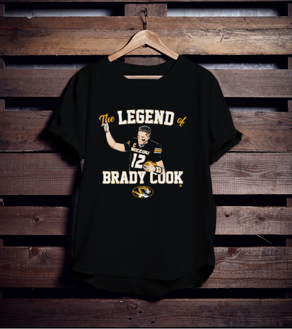 The Legend Of Brady Cook Mizzou Tigers Football NCAA T-Shirt