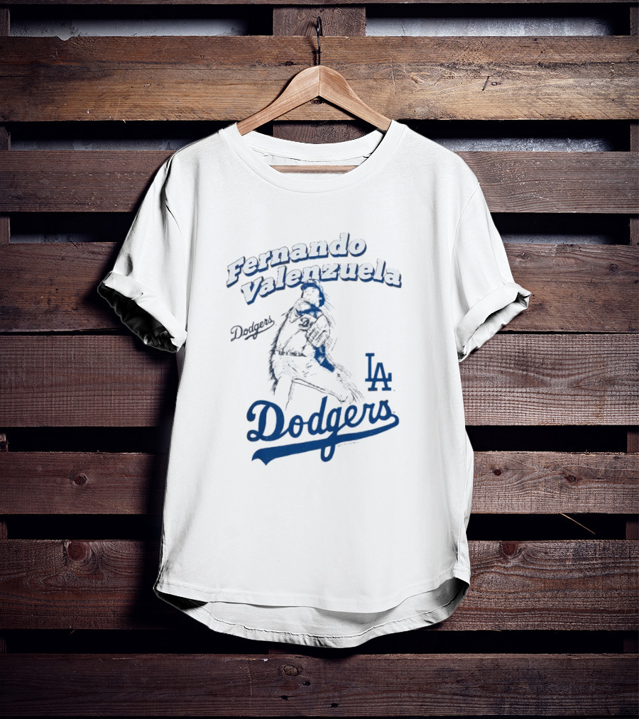 Fernando Valenzuela Los Angeles Dodgers Pitcher LA Dodgers T-Shirt