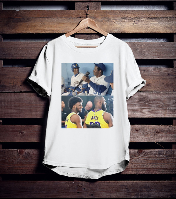 Ken Griffey Jr And Ken Griffey Sr Attend Lakers Game For LeBron And Bronny Historic Moment T-Shirt