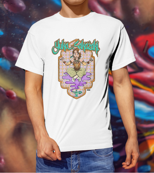Yuka Sakazaki AEW Genie Magic Lamp Floating T-Shirt