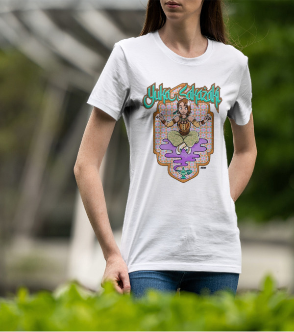 Yuka Sakazaki AEW Genie Magic Lamp Floating T-Shirt