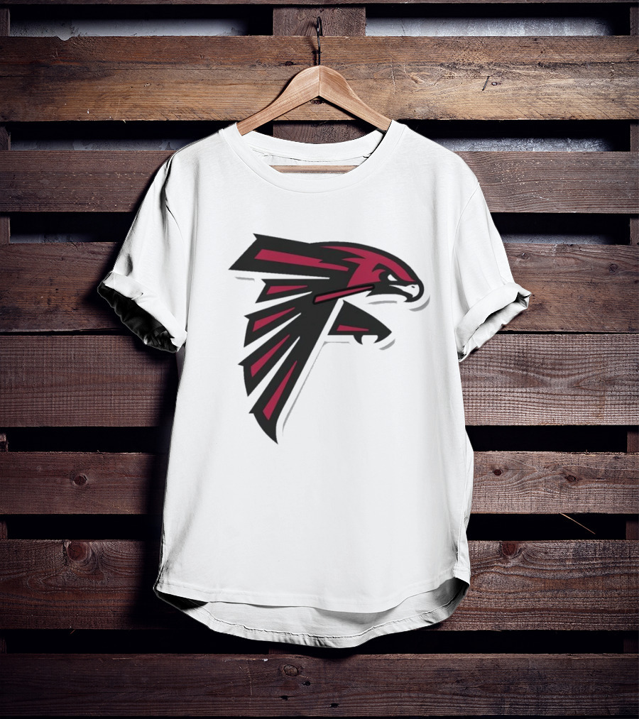 NFL NBA Atlanta Falcons Hawks Logo Mashup T-Shirt
