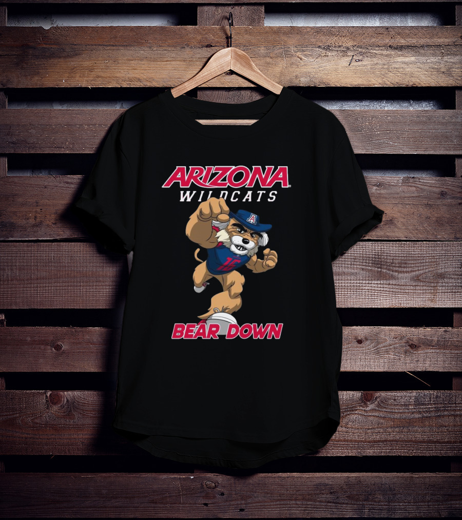 Arizona Wildcats Football Bear Down Mascot Class Of T-Shirt
