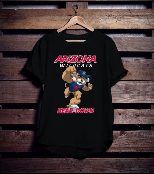 Arizona Wildcats Football Bear Down Mascot Class Of T-Shirt