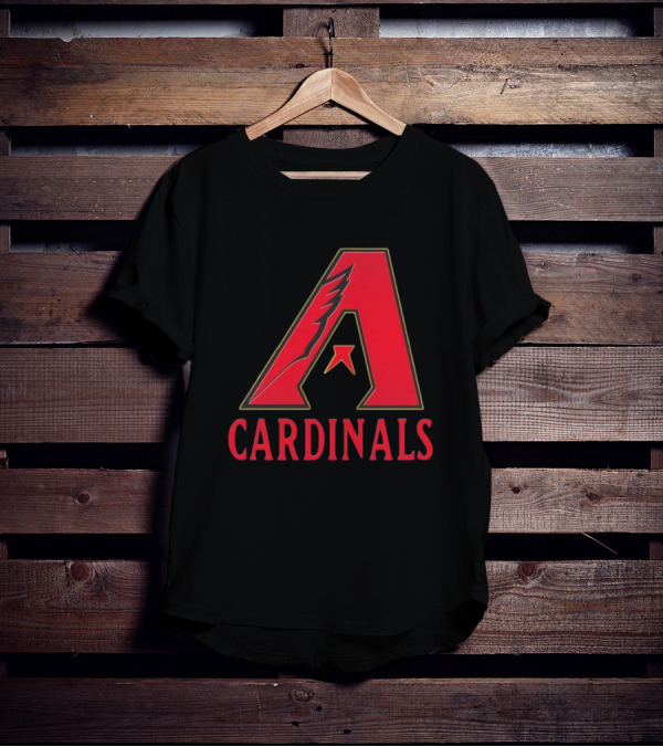 Arizona Cardinals Diamondbacks Mashup NFL MLB T-Shirt