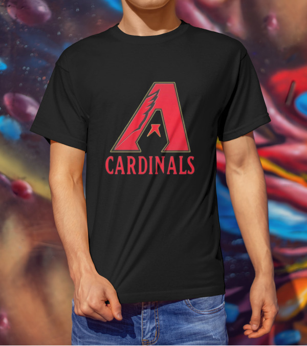 Arizona Cardinals Diamondbacks Mashup NFL MLB T-Shirt