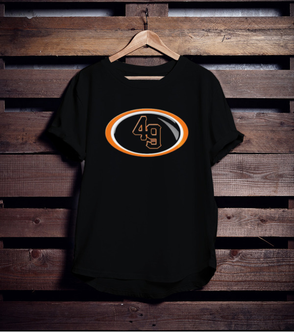 NFL X MLB Mashup San Francisco 49ers Giants 49 Oval T-Shirt