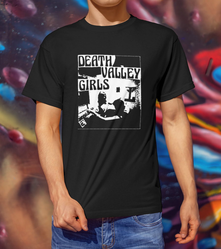 Death Valley Girls Monochrome Scene Arms Up T-Shirt