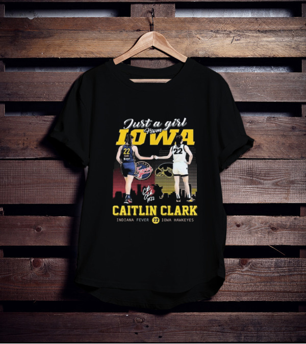 Just A Girl From Iowa Caitlin Clark Indiana Fever Iowa Hawkeyes Signature T-Shirt