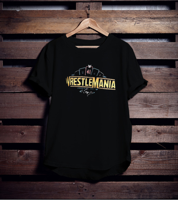 WrestleMania 41 Poker Chip Cards T-Shirt