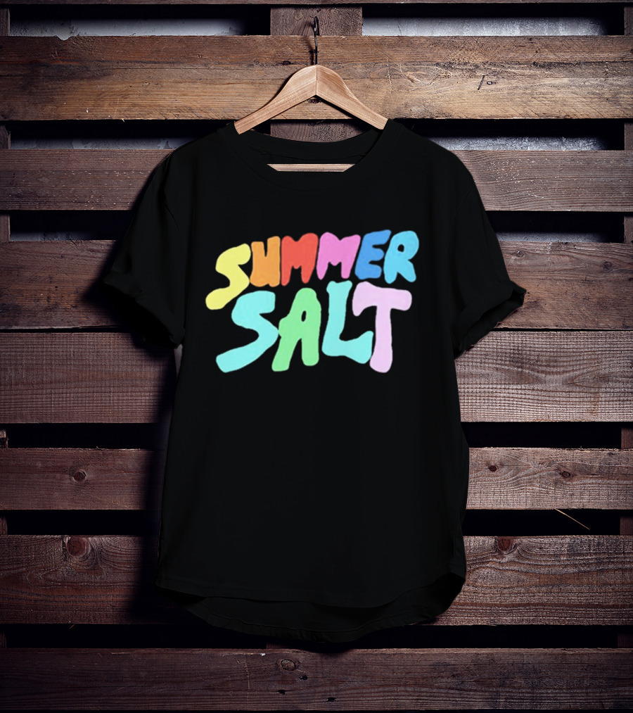 Summer Salt Colorful Rainbow Typography T-Shirt
