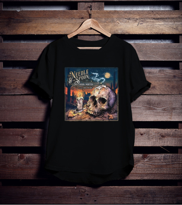 The Needle And The Spoon Featuring Mark Morton Neil Fallon Skull Candle Desert Moon T-Shirt