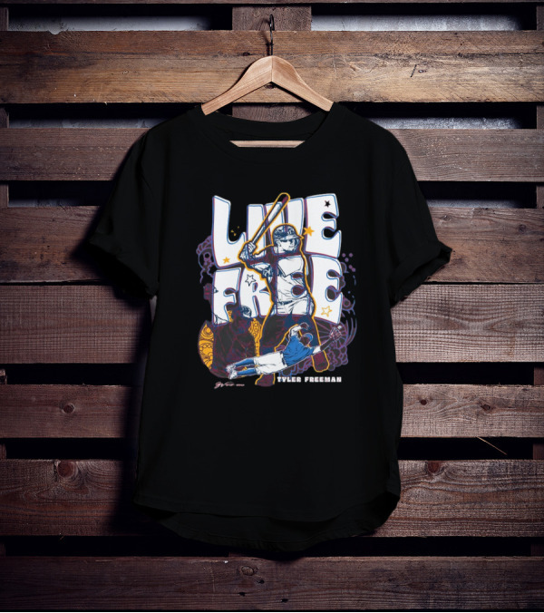 Tyler Freeman Live Free Cleveland Guardians Player T-Shirt