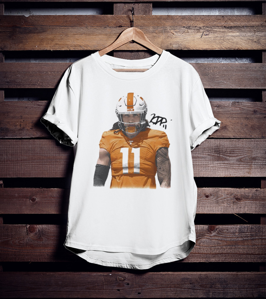 Keenan Pili Tennessee Vols NCAA Football Number 11 T-Shirt