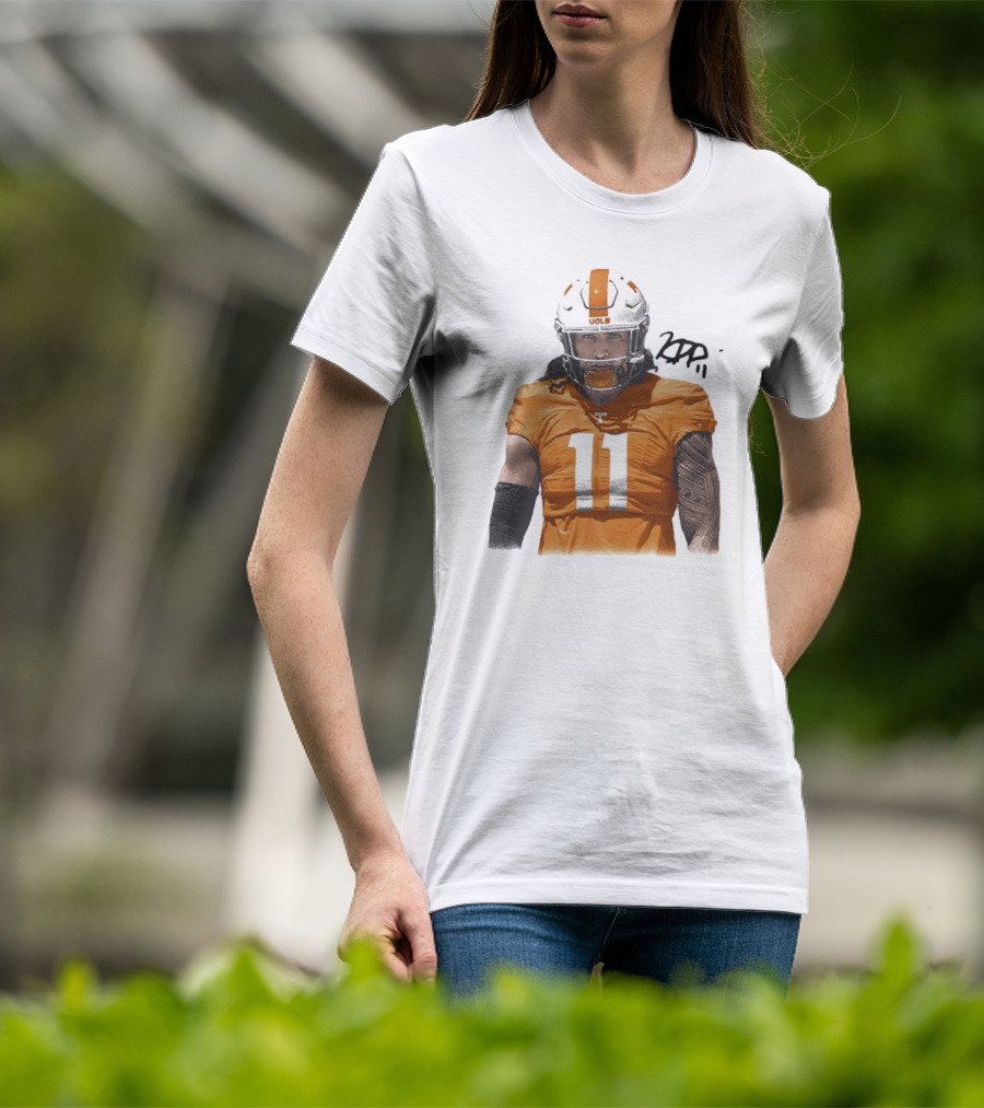 Keenan Pili Tennessee Vols NCAA Football Number 11 T-Shirt