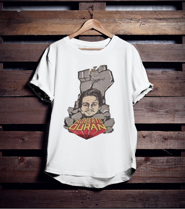 Roberto Duran Fist Breaking Through Vintage Boxing T-Shirt