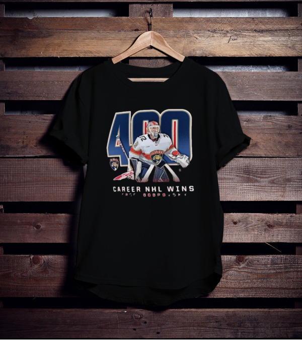 Sergei Bobrovsky Florida Panthers 400 Career NHL Wins T-Shirt
