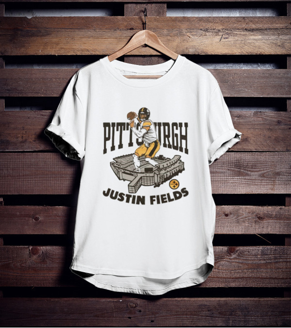 Pittsburgh Justin Fields Steelers NFL Acrisure Stadium T-Shirt