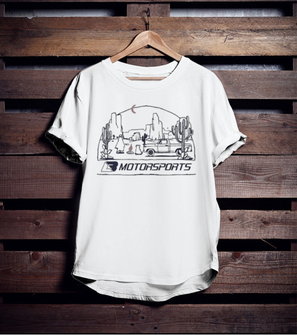 Lb Motorsports Ghost Limited Desert Scene With Cactus And Classic Car T-Shirt