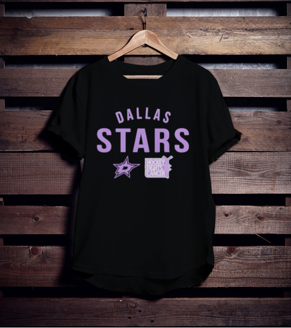 Dallas Stars Hockey Fights Cancer T-Shirt