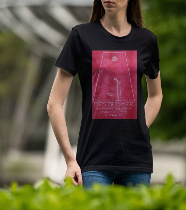 Destroyer With Eleanor Friedberger At Tubby’s October 27 Kingston NY T-Shirt