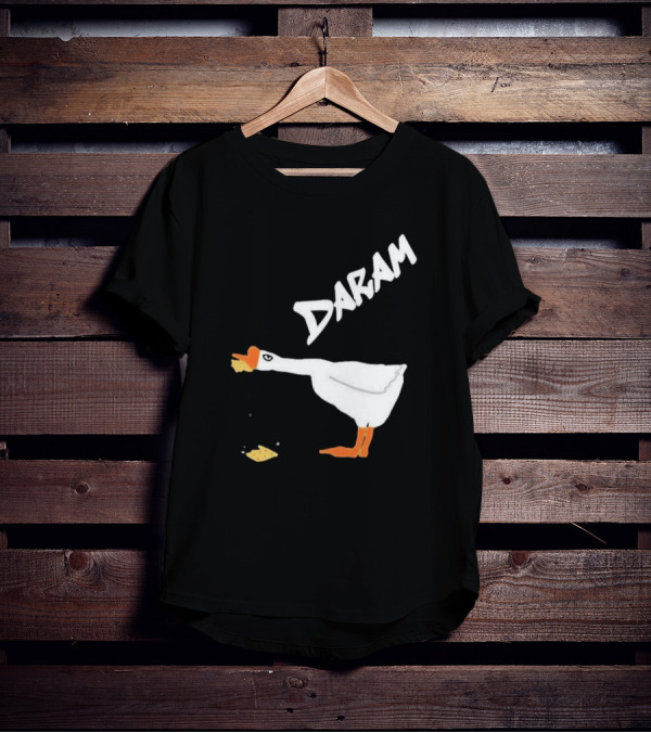 Goose Snack Humor Daram Goose Eating Cookie T-Shirt
